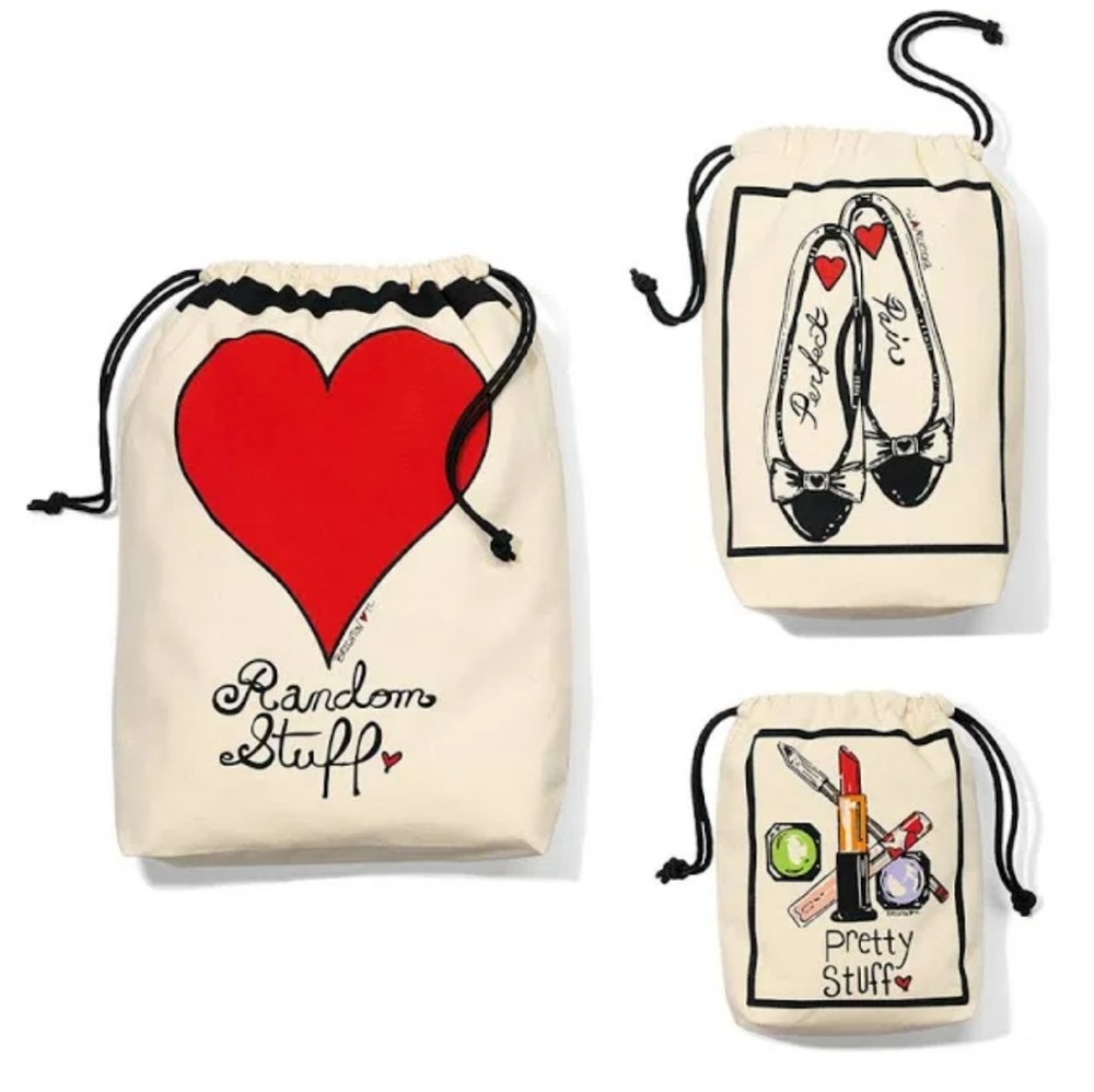 Brighton Set of 3 Drawstring Travel Bags